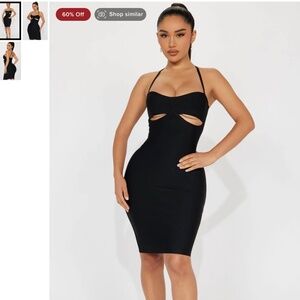 Bandage Cutout Midi Dress